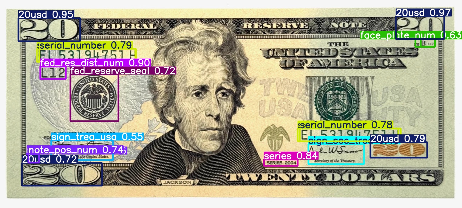 20 USD Banknote Detection